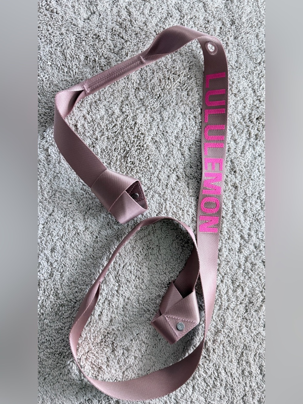 lululemon athletica Dusty Rose Strap with Hot Pink Logo